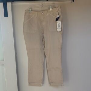 NYDJ Women's Cropped Beige Jeans